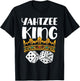 Yahtzee King Game Night Dice Game T-Shirt - T-Shirt | Black