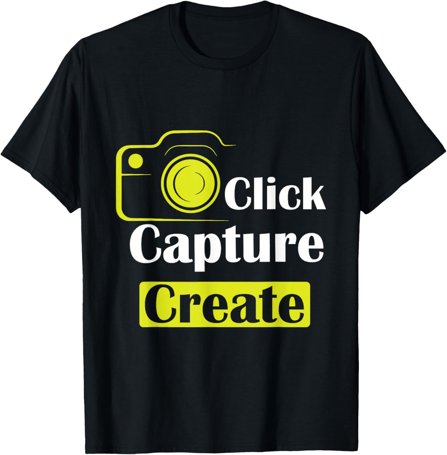 Camera Photography Design For Hobby Photographe T-Shirt - T-Shirt | Black