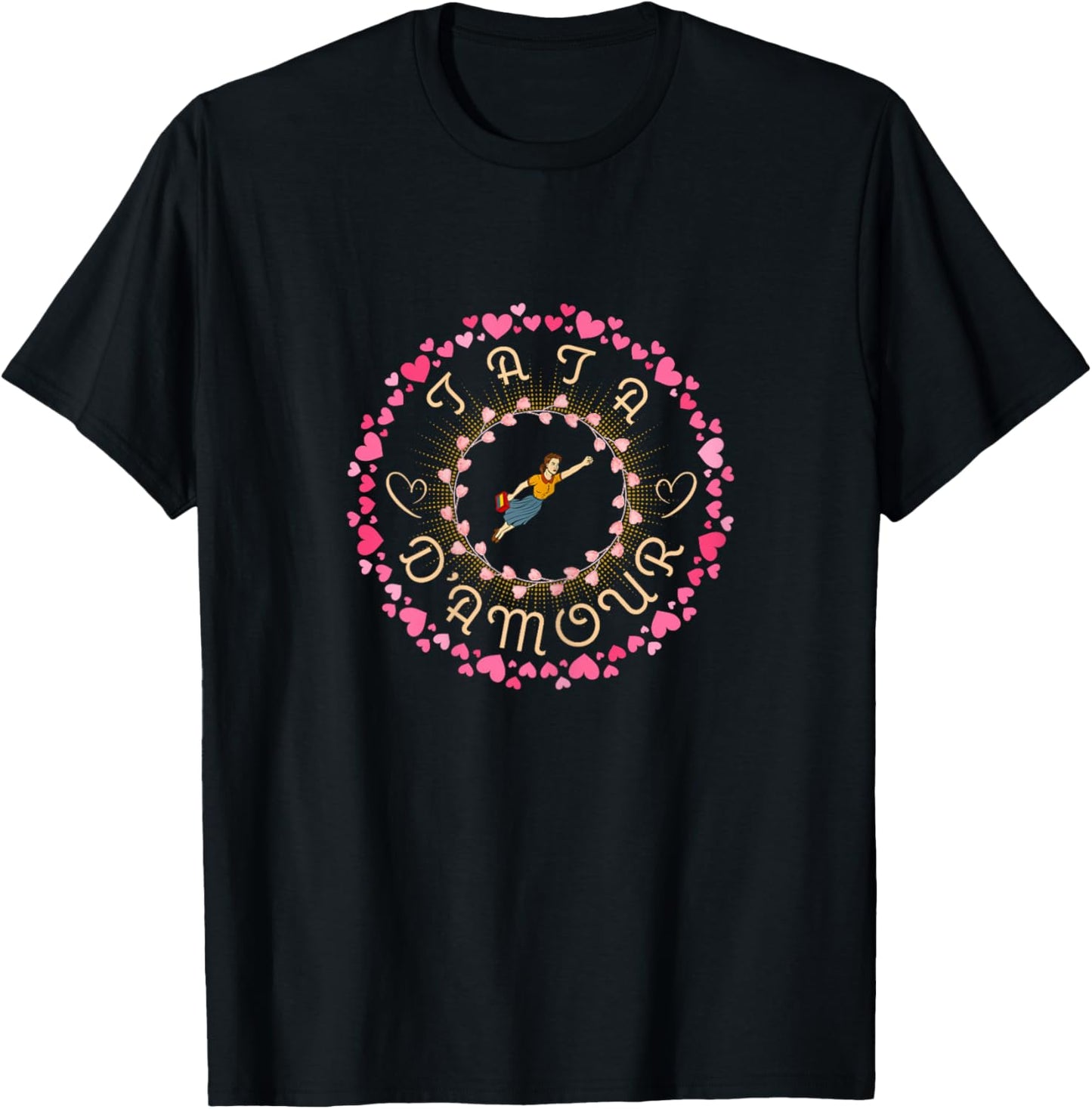 Gift Original Tata Birthday Christmas Love Tata T-Shirt - T-Shirt | Black