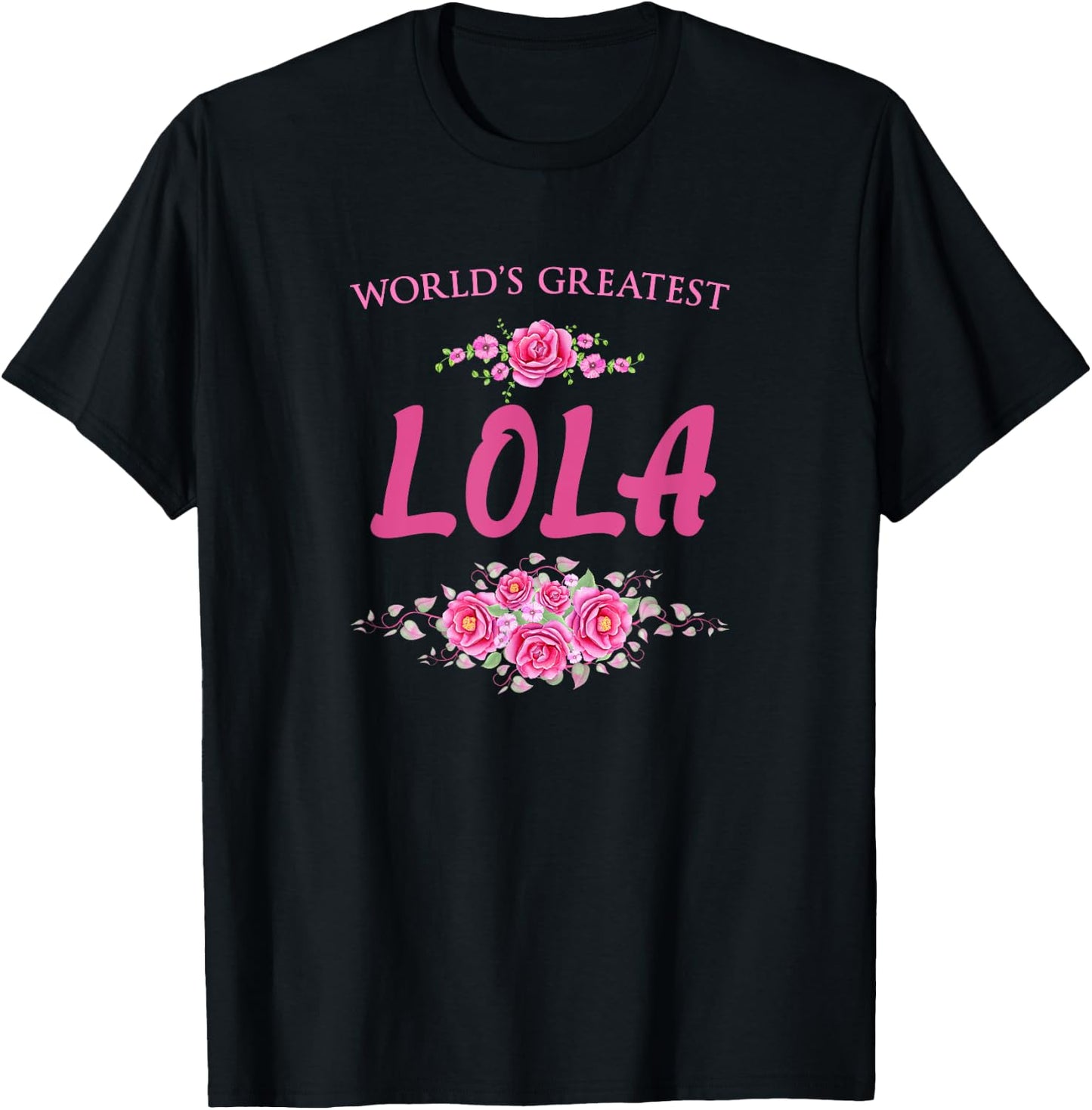 World's Greatest Lola Filipino Grandma T-Shirt - T-Shirt | Black