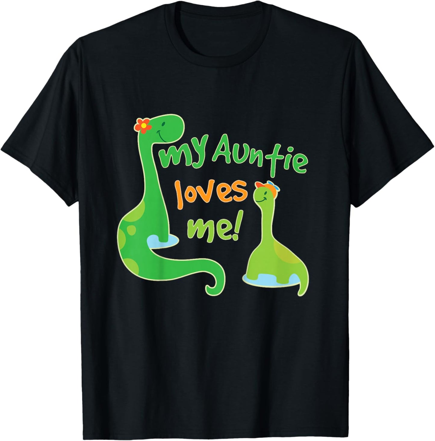 My Auntie Loves Me Nephew from Aunt T-Shirt - T-Shirt | Black