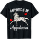 Happiness Is An Appaloosa Horse Rider Racing Gift T-Shirt - T-Shirt | Black