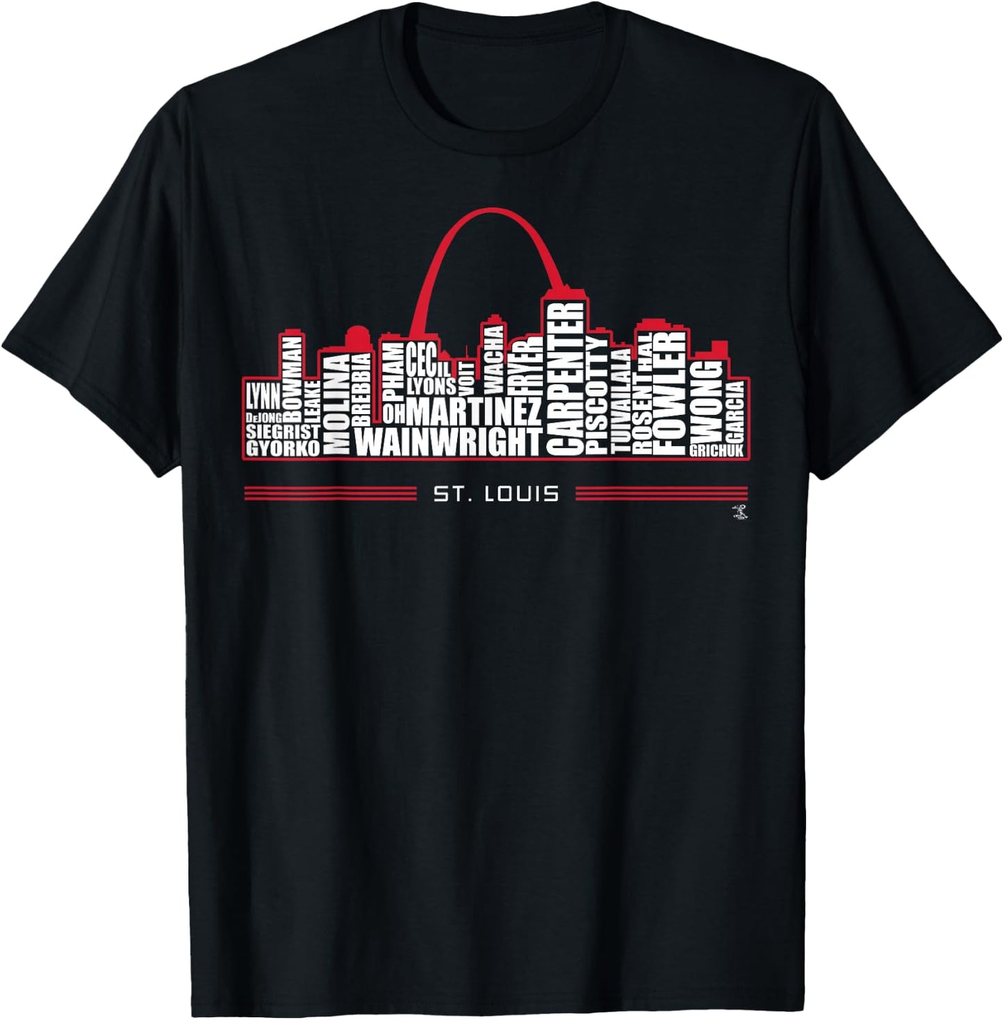 2019 Yadier Molina Skyline - Apparel T-Shirt - T-Shirt | Black