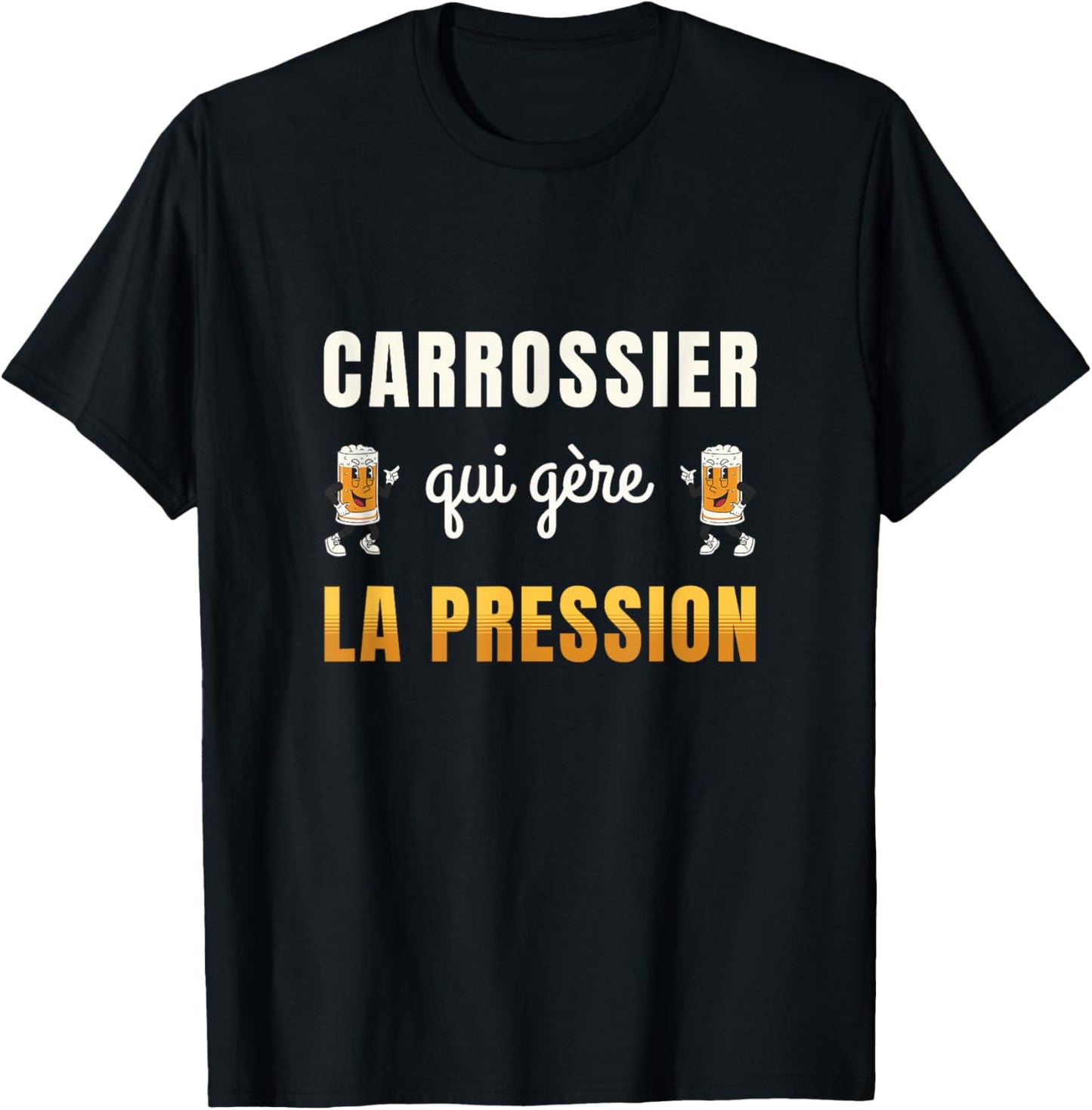 Bodybuilder Who Manages Pressure Humor Bodywork Beer T-Shirt - T-Shirt | Black