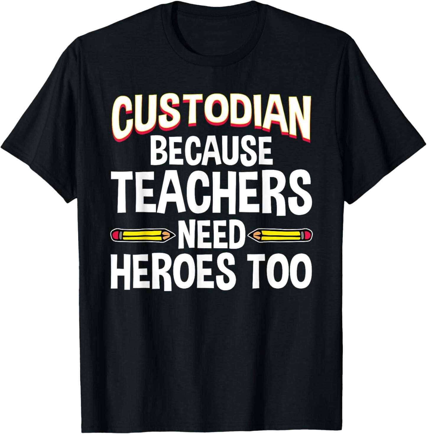 School Custodian Design Women Custodian Appreciation T-Shirt - T-Shirt | Black