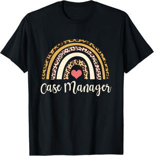 Case Manager Rainbow Funny Halloween Case Management T-Shirt - T-Shirt | Black
