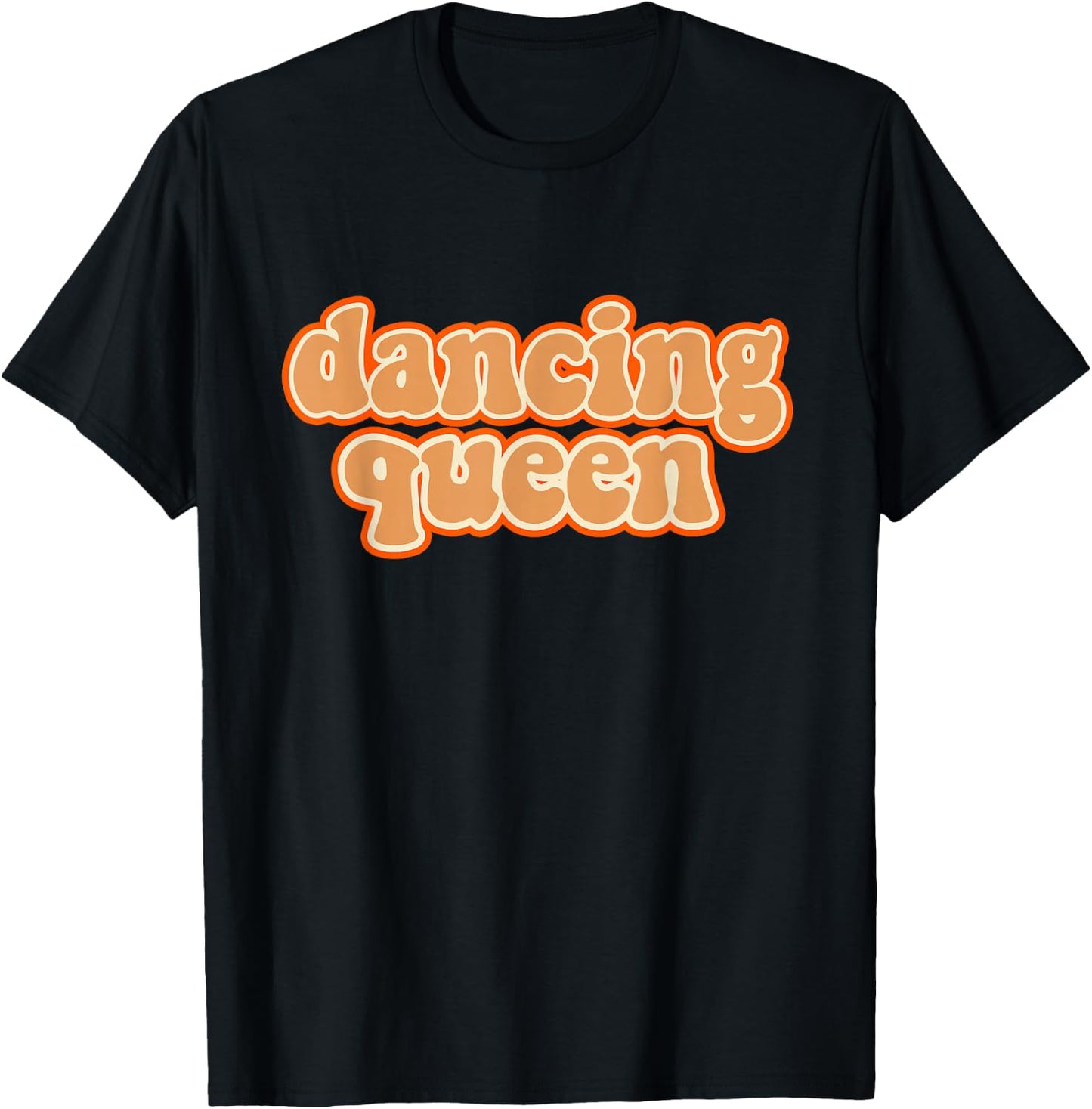 Dancing Queen Shirt Vintage Dancing 70s T-Shirt - T-Shirt | Black