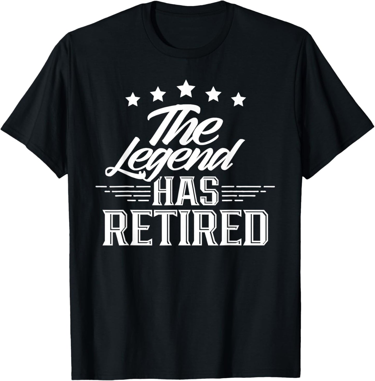 This Legend Has Retired Retirement Pensioner Retiree T-Shirt - T-Shirt | Black