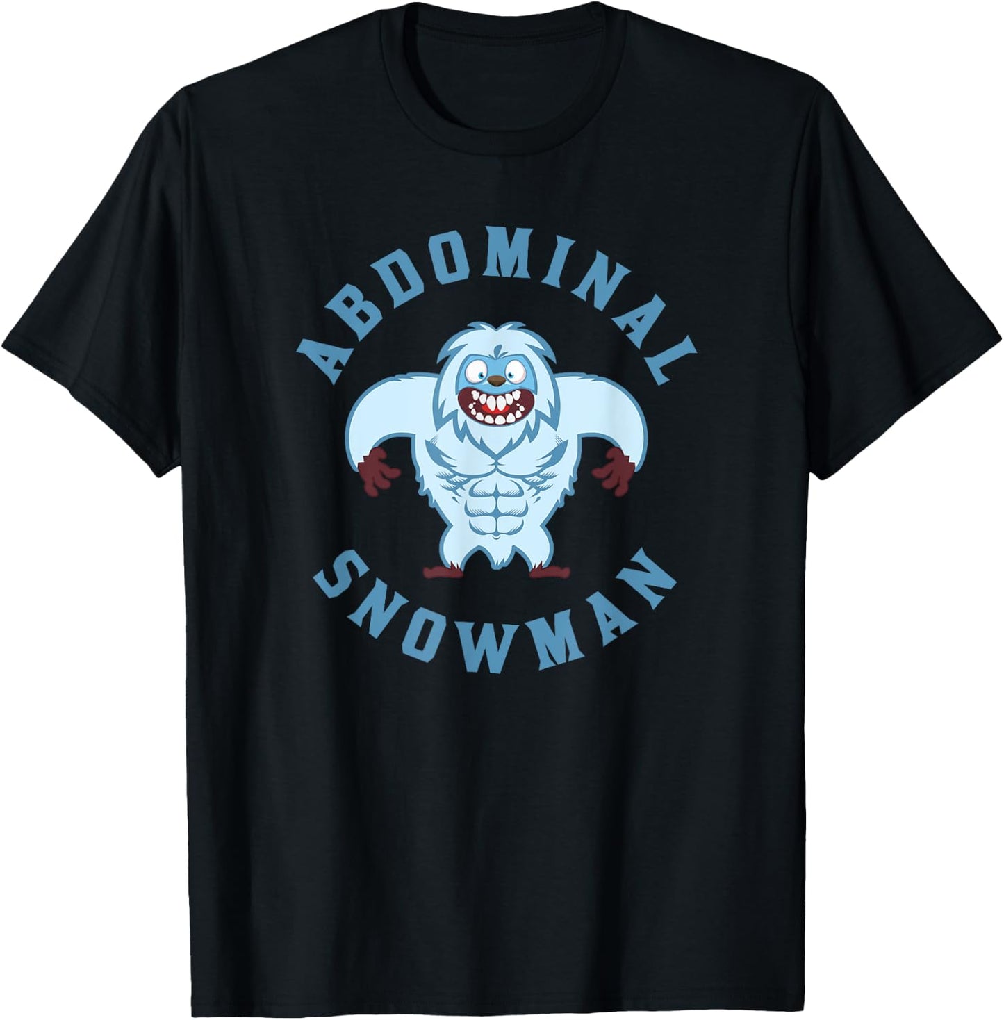 Winter Workout Gear Abdominal Snowman T-Shirt - T-Shirt | Black