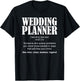 Wedding Planner Definition T-Shirt - T-Shirt | Black