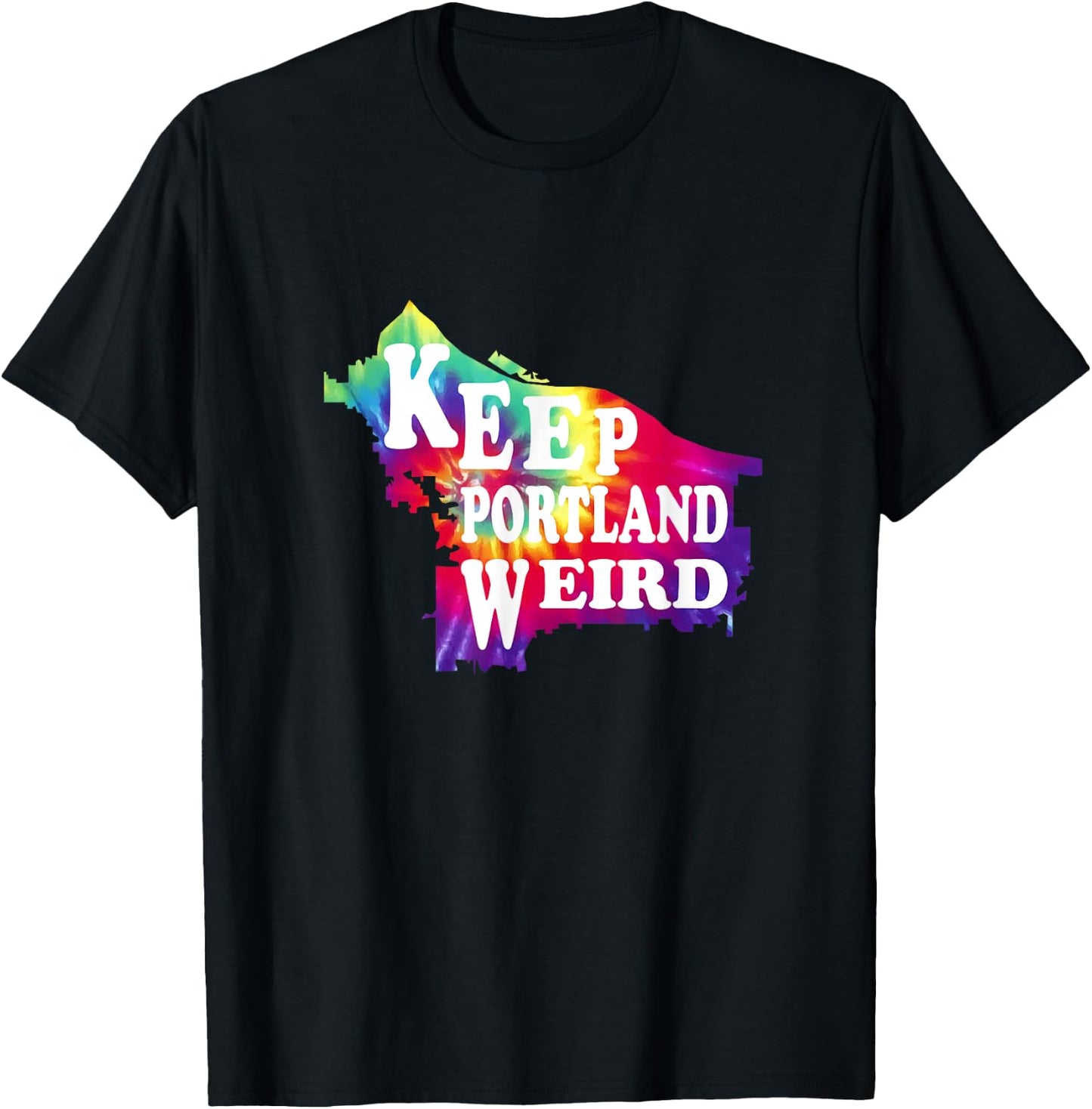 Portland Oregon Shirts Men Women Keep Portland Weird Hipster T-Shirt - T-Shirt | Black