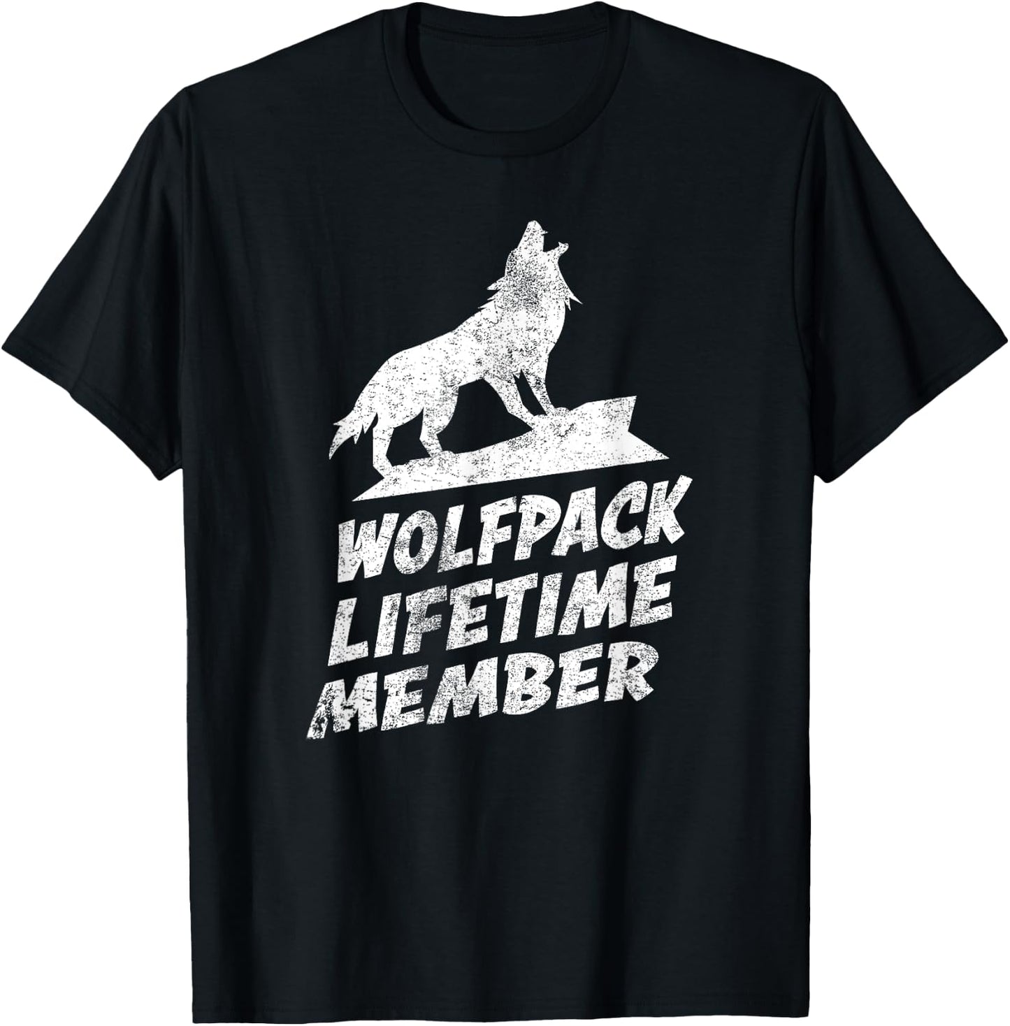 Wolfpack Lifetime Member Gift Wolf Wolves Lovers T-Shirt - T-Shirt | Black