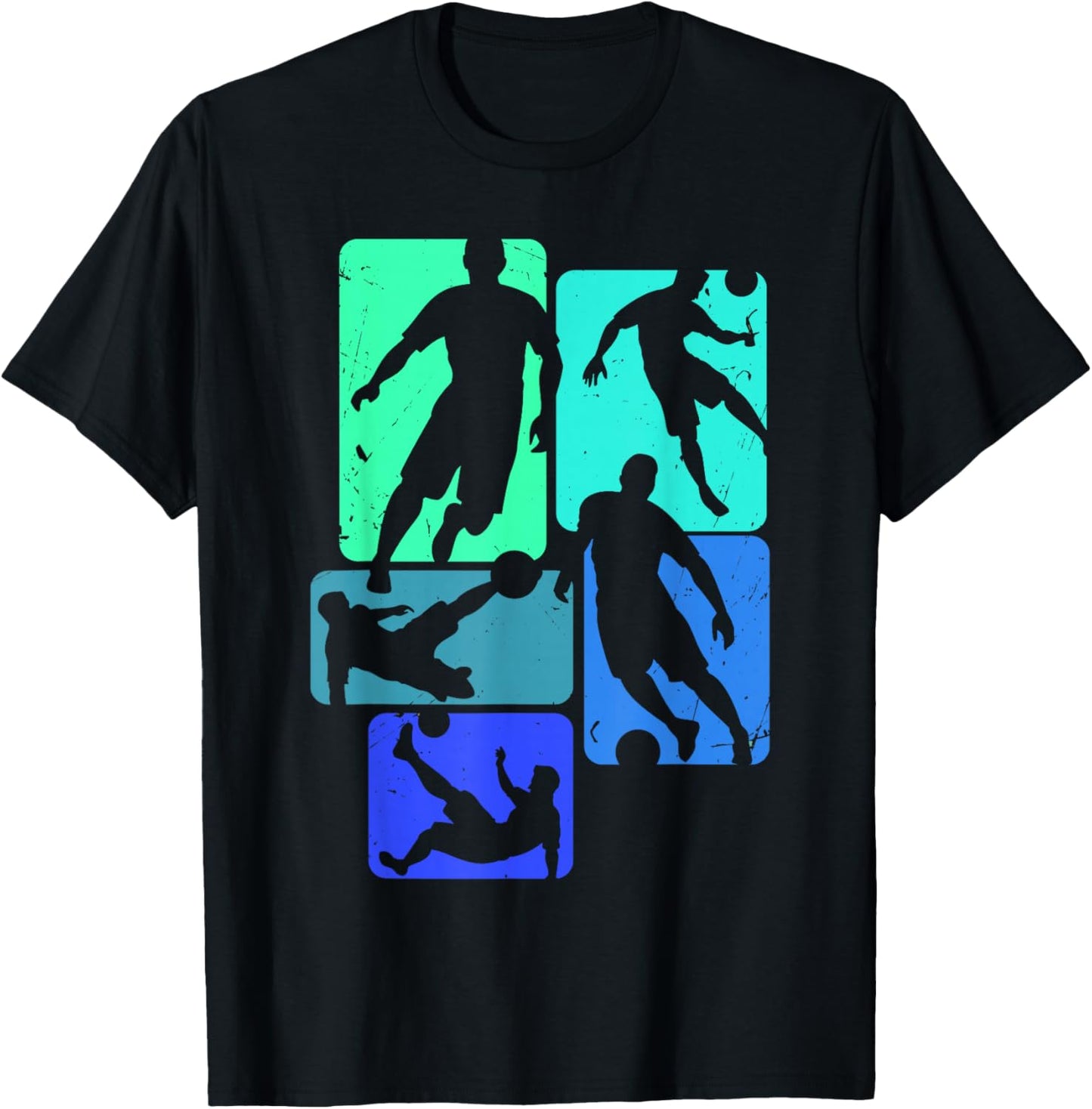 Soccer Players Fans Ball Kick Graphic Cool Streetwear Design T-Shirt - T-Shirt | Black
