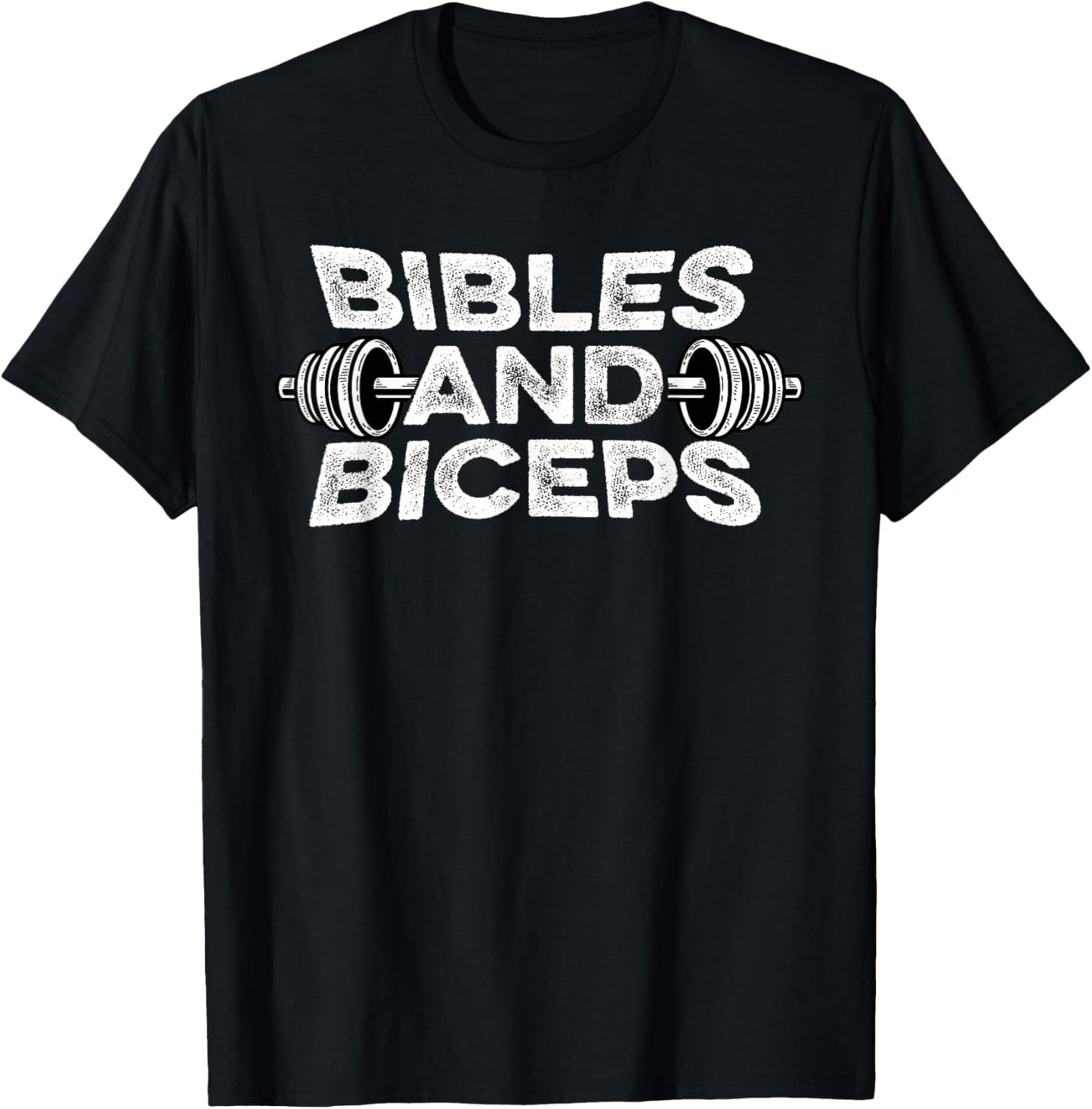 Bibles and Biceps Muscle Builder T-Shirt - T-Shirt | Black
