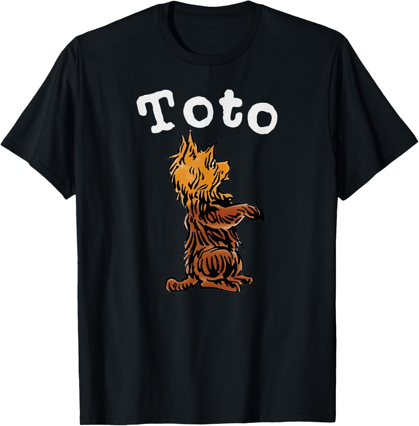Classic Fairytale Toto The Dog Art-Vintage Wizard of OZ Toto Women Girls Kids T-Shirt - T-Shirt | Black