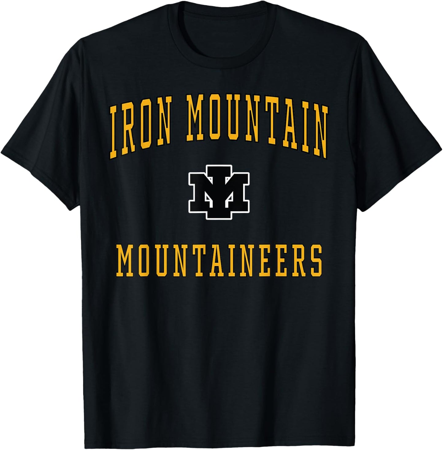 Iron Mountain High School Mountaineers T-Shirt - T-Shirt | Black
