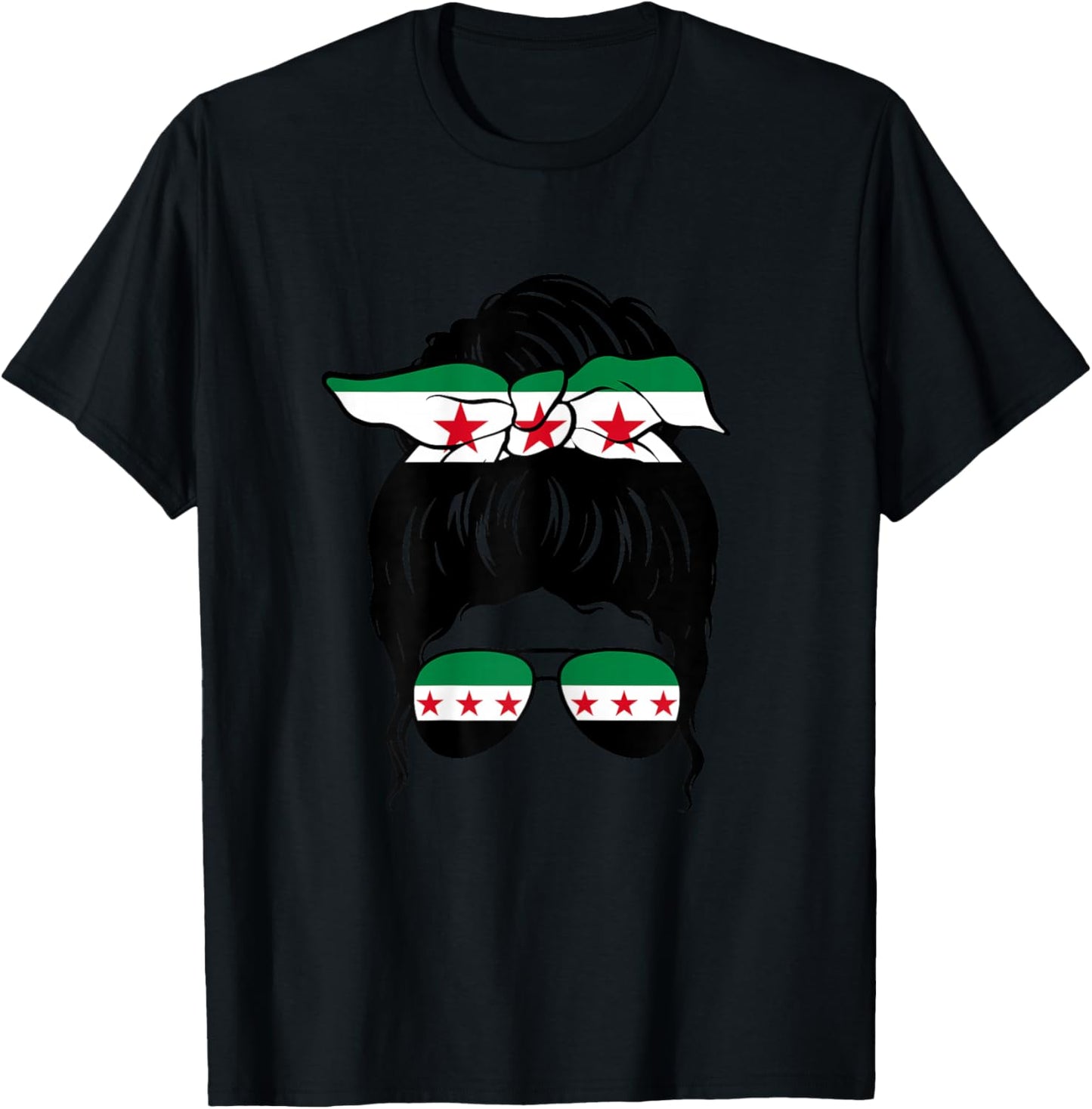 Syrian Girl Syria Syrian Flag Proud Syrian Woman T-Shirt - T-Shirt | Black