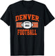 Denver Football Athletic Vintage Sports Team Fan Gift T-Shirt - T-Shirt | Black