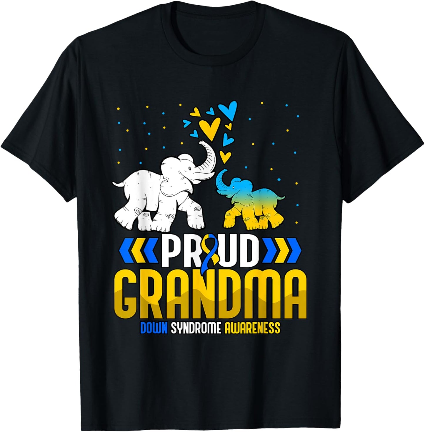 Grandma Down Syndrome Awareness T-Shirt - T-Shirt | Black