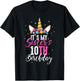 Its My Sisters 10th Birthay Sibling Gift Unicorn Birthday T-Shirt - T-Shirt | Black
