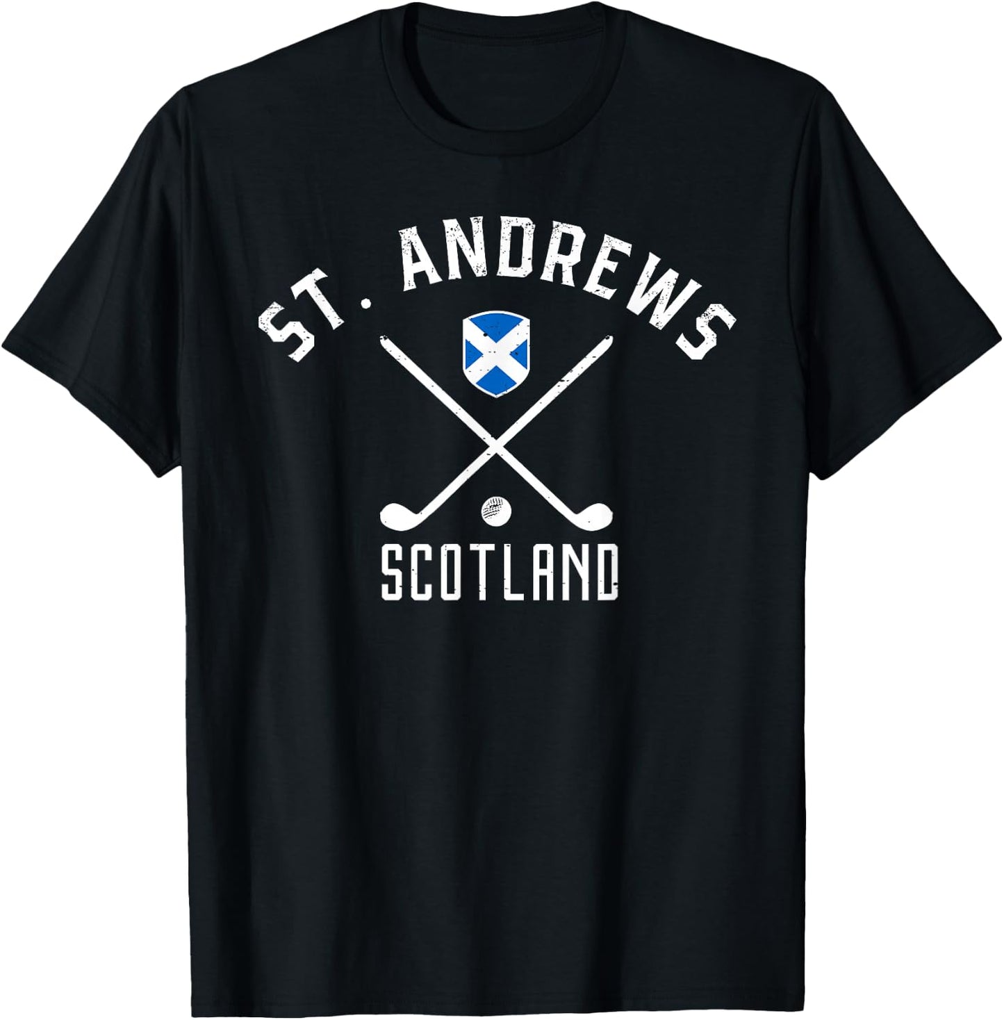 St. Andrews Scotland Golf T-Shirt - T-Shirt | Black