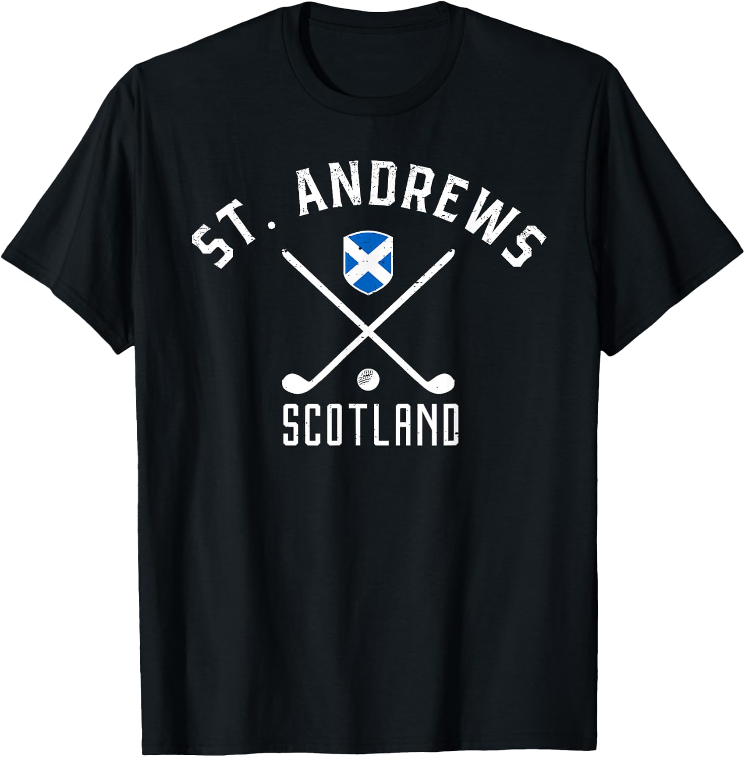 St. Andrews Scotland Golf T-Shirt - T-Shirt | Black