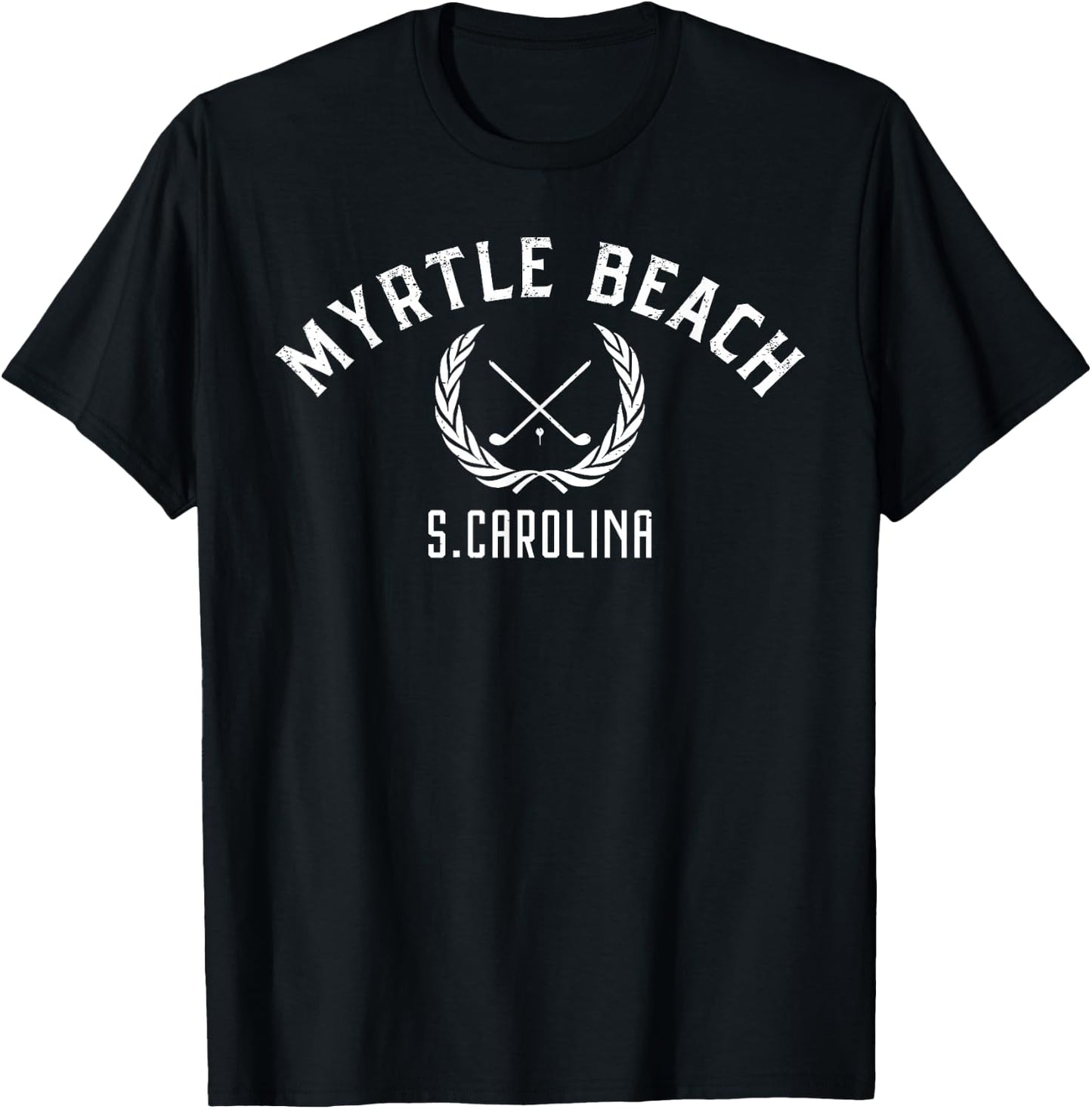 Myrtle Beach South Carolina Golf T-Shirt - T-Shirt | Black
