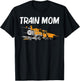 Train Gift Mom Women Cool Locomotives Train Conductors T-Shirt - T-Shirt | Black