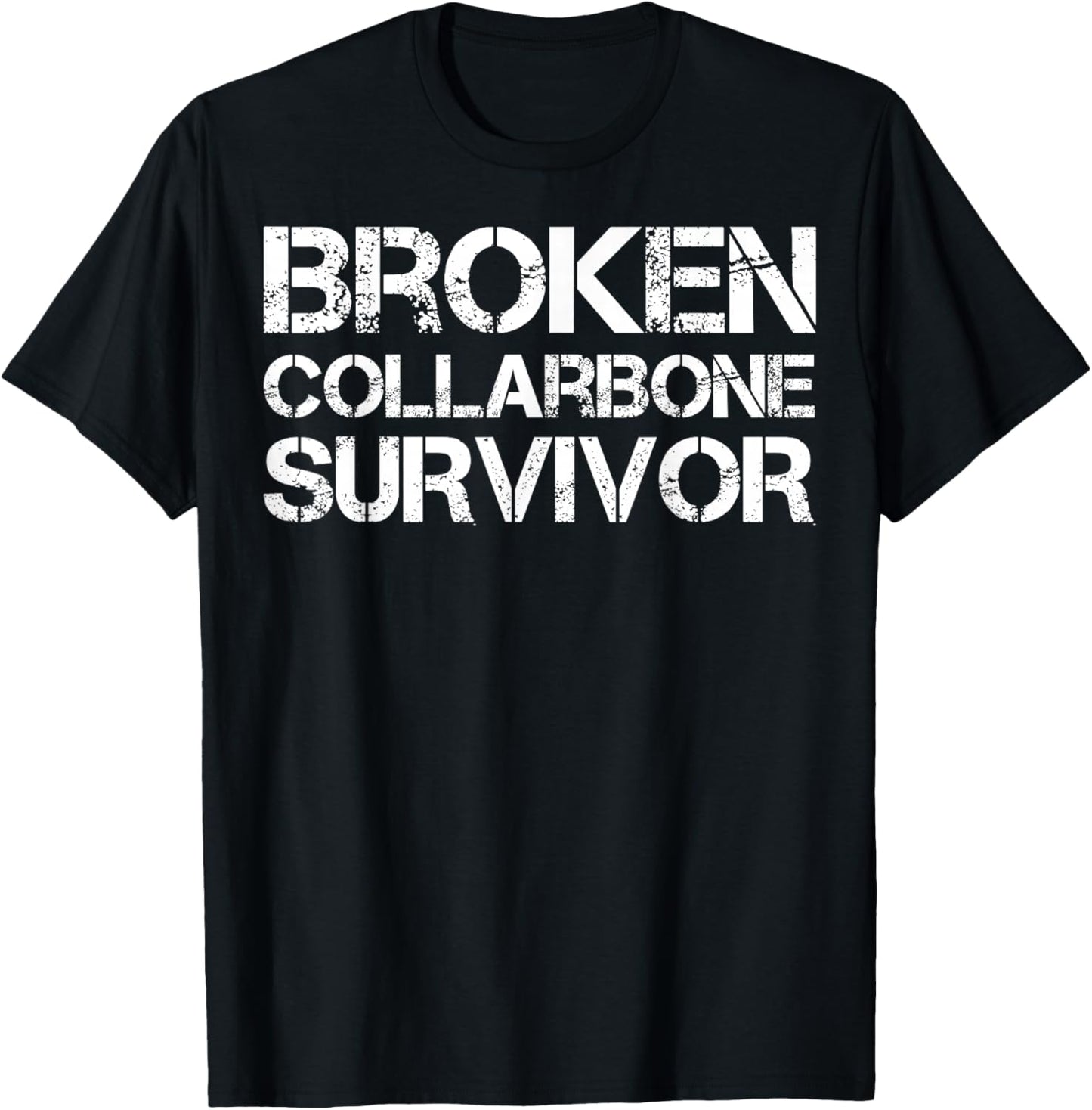 Broken Collarbone Survivor T-Shirt - T-Shirt | Black