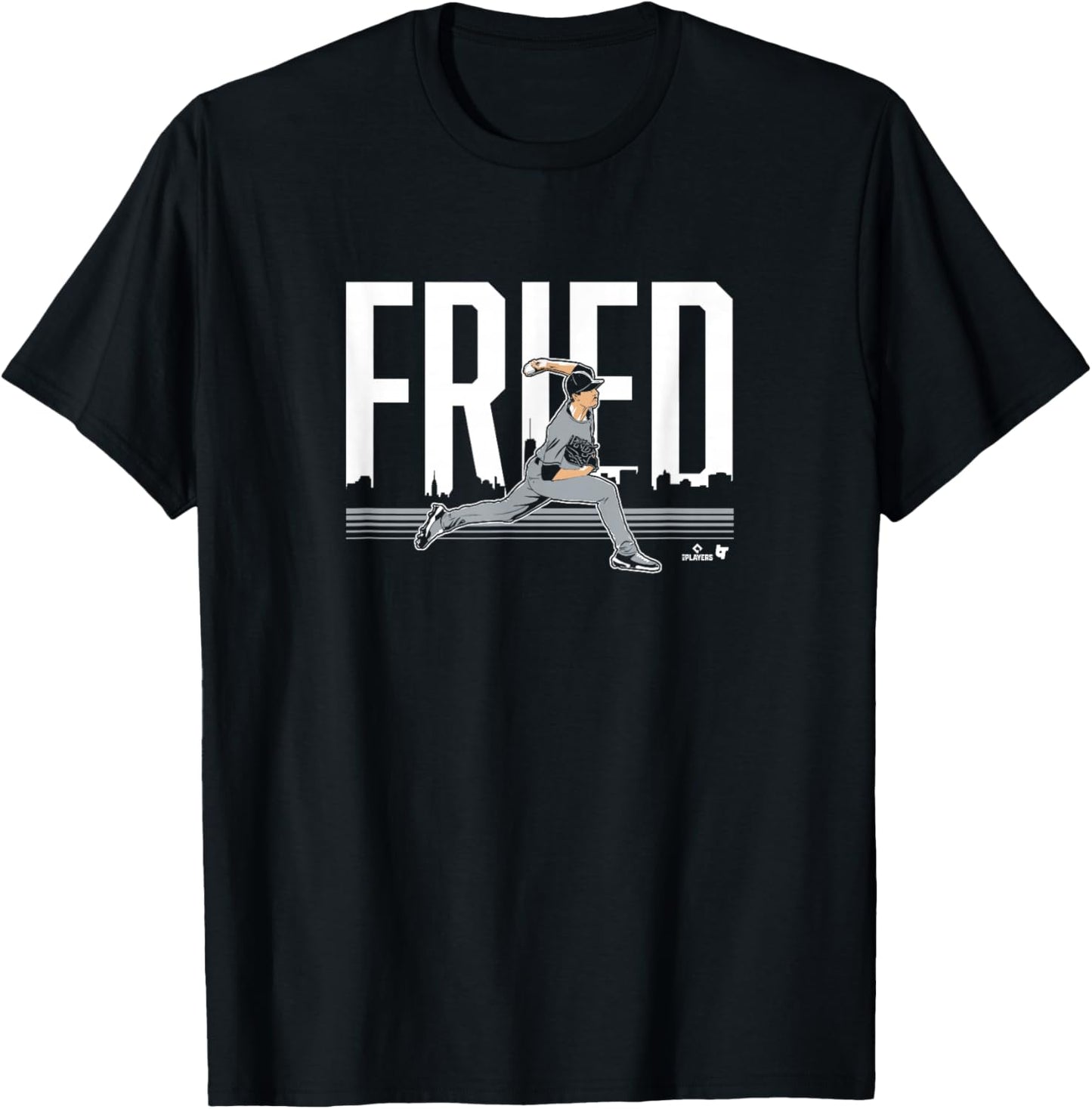 Max Fried - New York Baseball T-Shirt - T-Shirt | Black