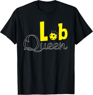 Pickleball Lob Queen T-Shirt - T-Shirt | Black