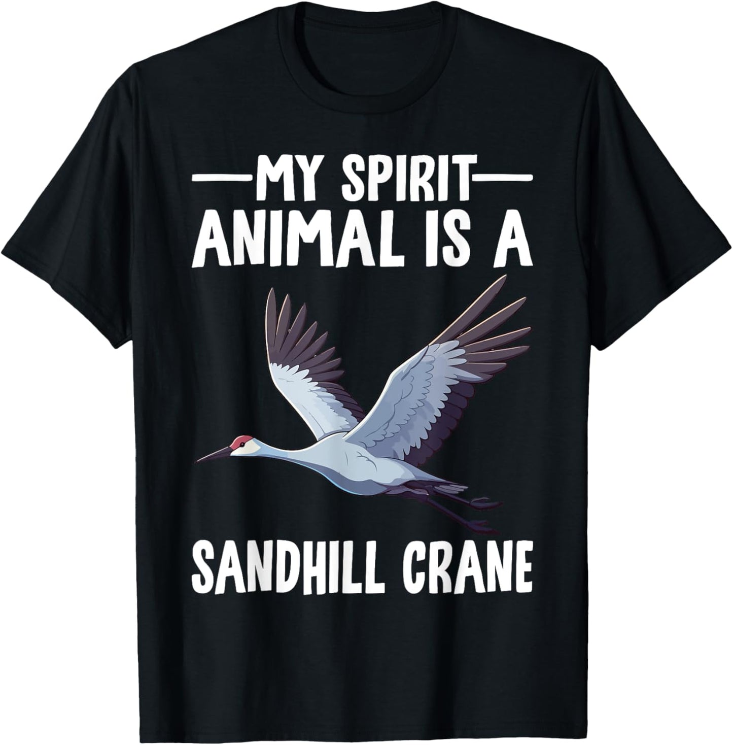 Sandhill Crane T-Shirt - T-Shirt | Black
