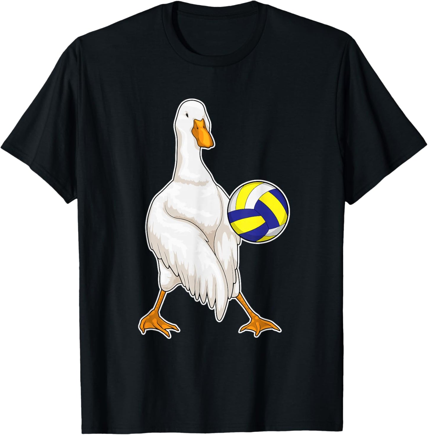 Duck Volleyball player Volleyball Sports T-Shirt - T-Shirt | Black
