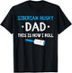 Siberian Husky Dad This Is How I Roll Dog Hair Funny Men Women Kids T-Shirt - T-Shirt | Black