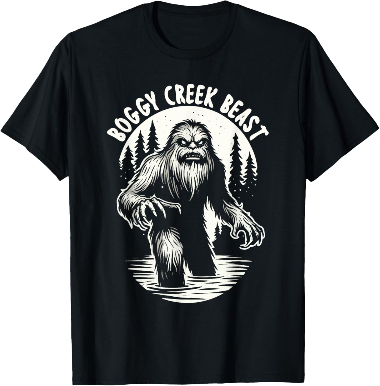 Fouke Monster Southern Sasquatch Cryptozoology Cryptid T-Shirt - T-Shirt | Black