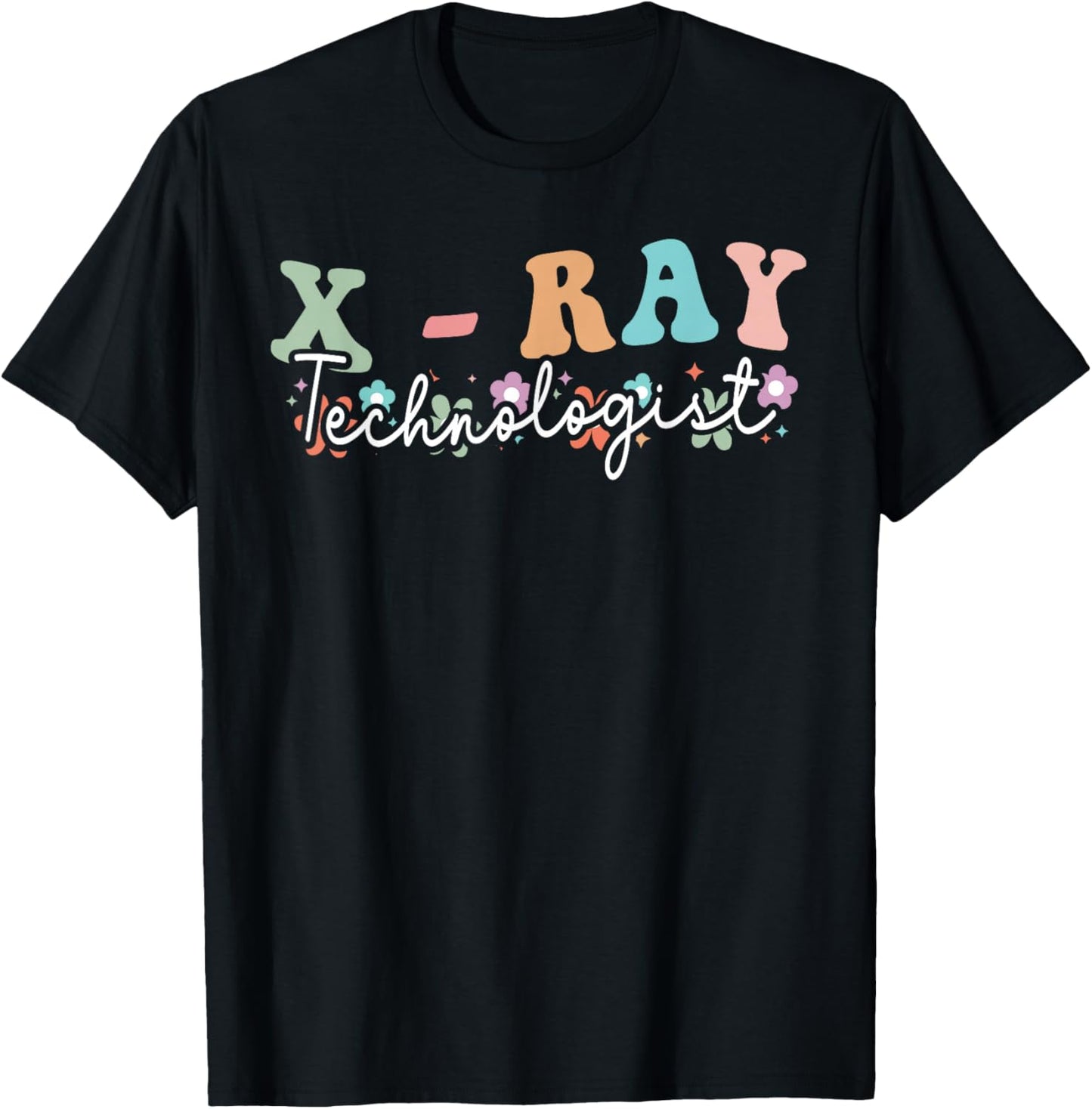 Groovy Xray Technologist Xray Tech Radiologic Technologist T-Shirt - T-Shirt | Black