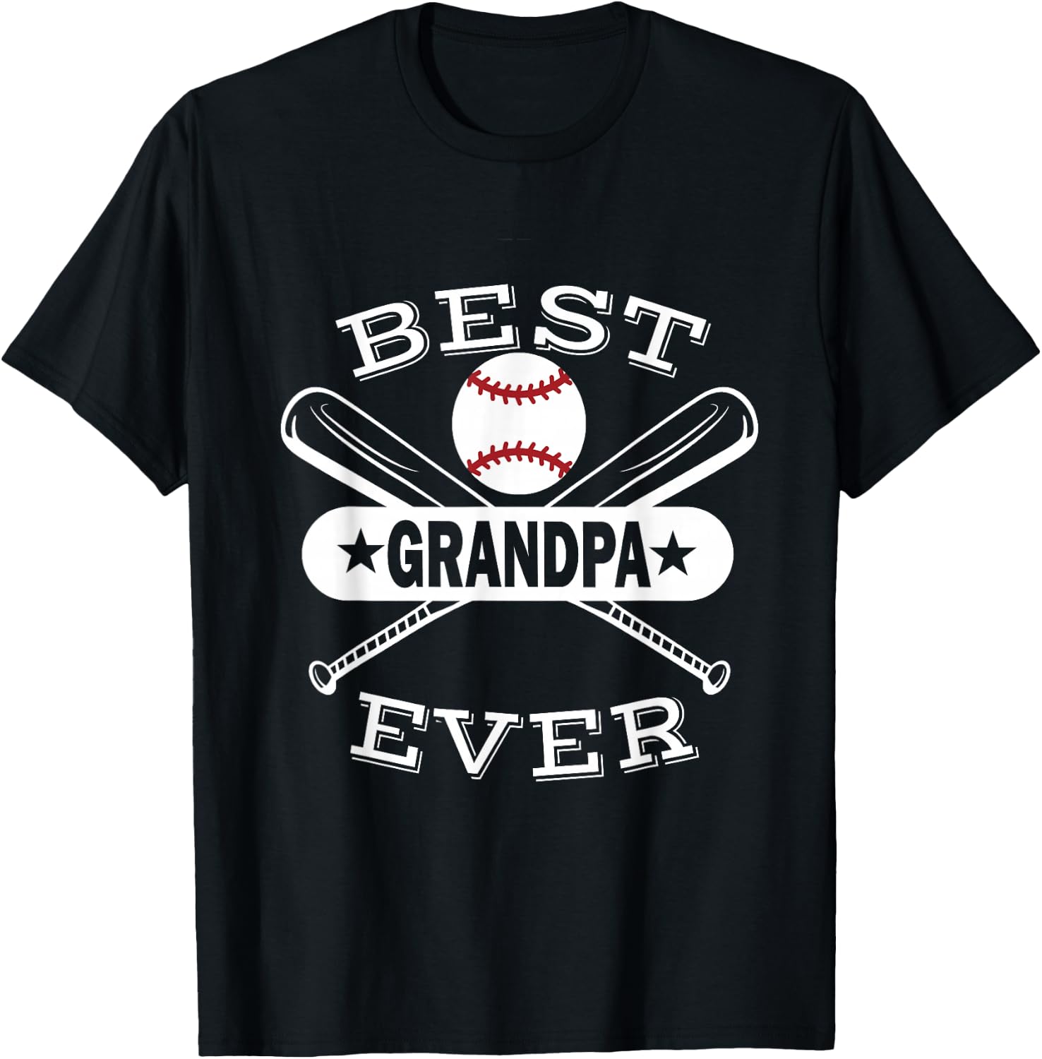 Best Baseball Grandpa Grandson Ball Sport Player Grandfather T-Shirt - T-Shirt | Black