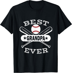 Best Baseball Grandpa Grandson Ball Sport Player Grandfather T-Shirt - T-Shirt | Black