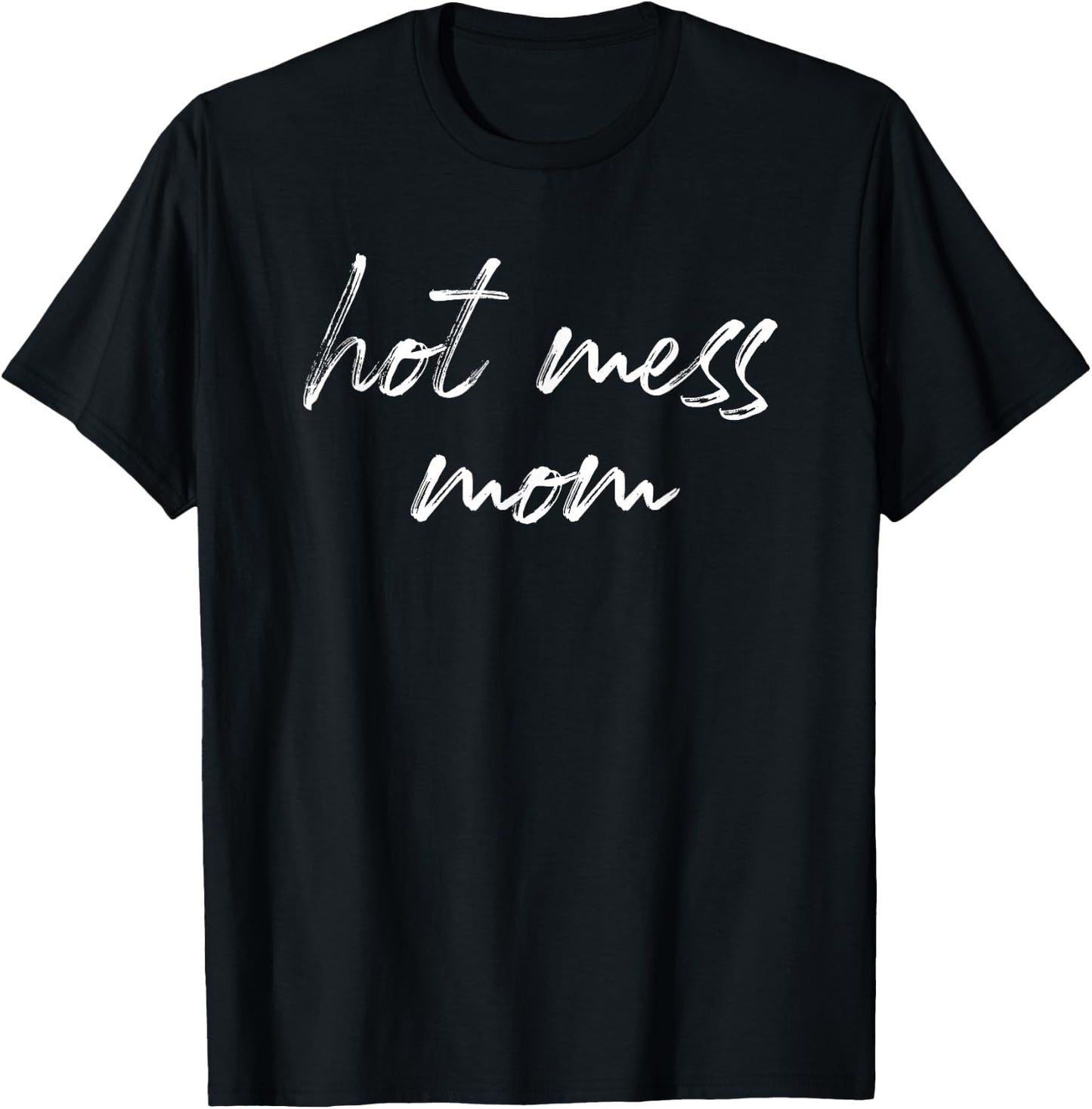 Hot Mess Mom Matching Mom Kid T-Shirt - T-Shirt | Black