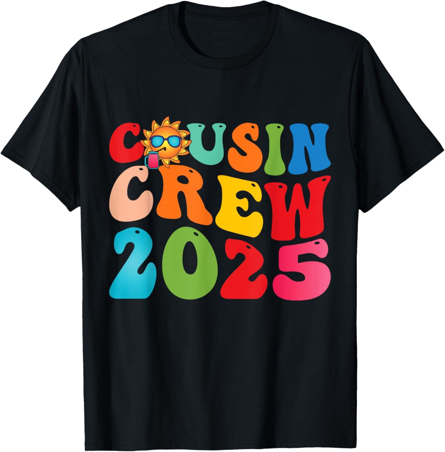 Cousins Cousin Crew 2025 Trip Vacation Summer T-Shirt - T-Shirt | Black