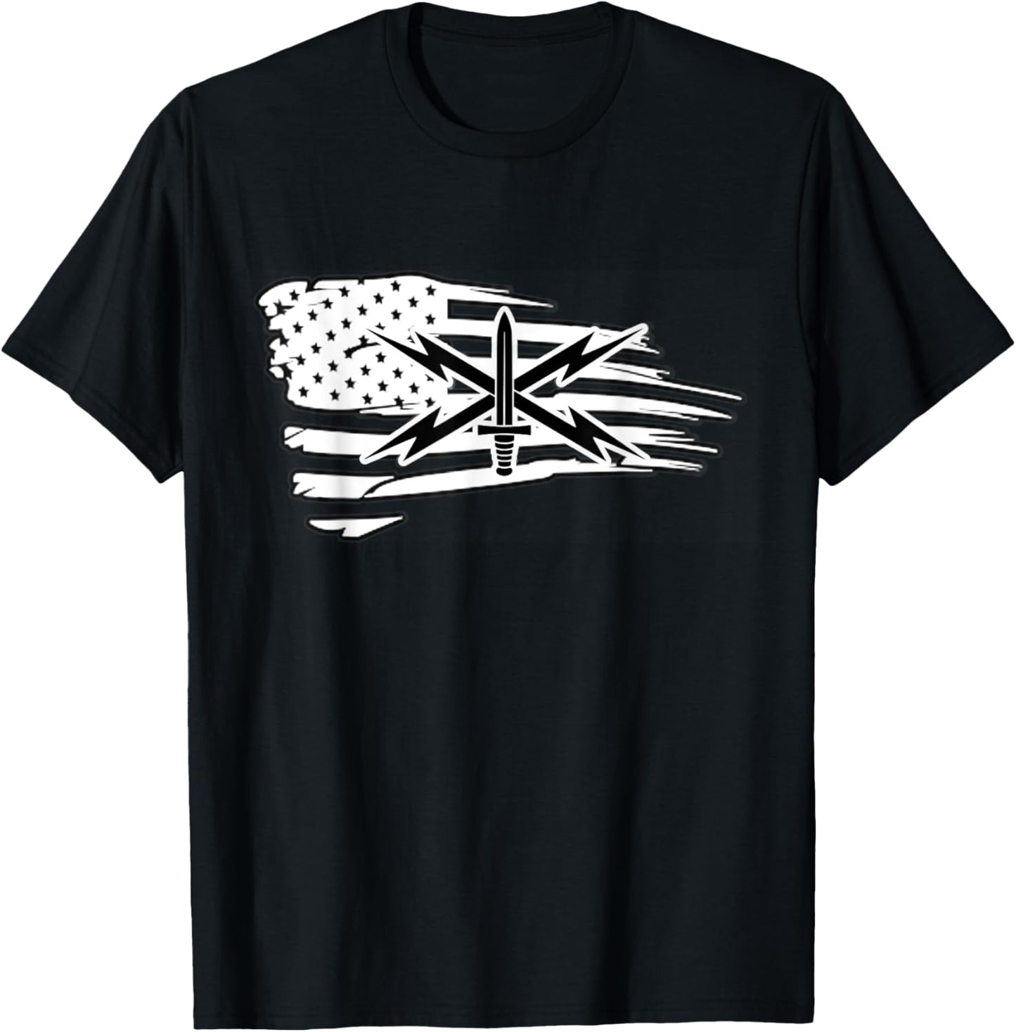 Army Cyber Corp Badge - Fort Gordon University T-Shirt - T-Shirt | Black