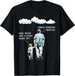 What Are Clouds Made Of Funny Programming Software Developer T-Shirt - T-Shirt | Black