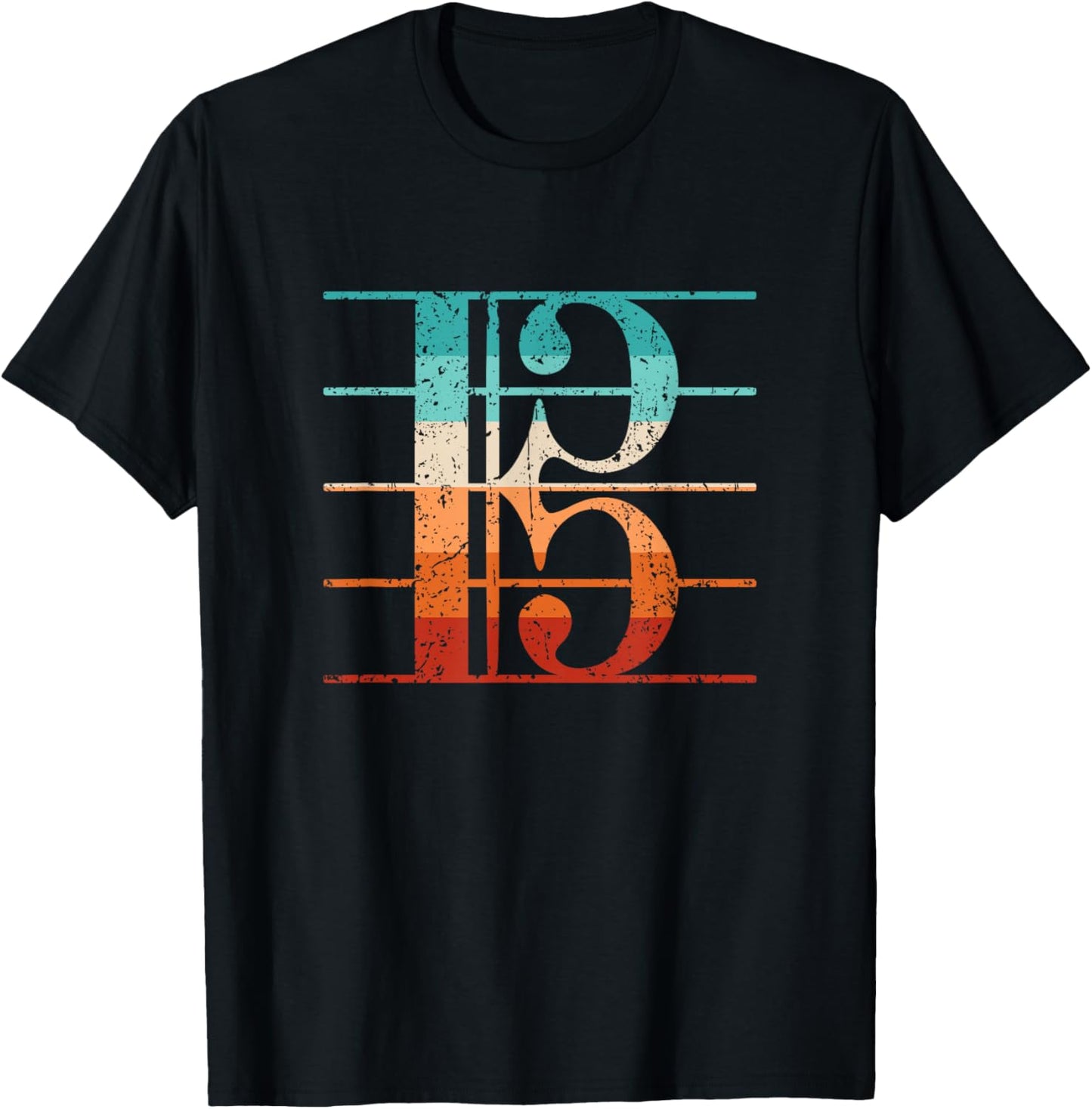 Alto Clef Viola Player Violist T-Shirt - T-Shirt | Black
