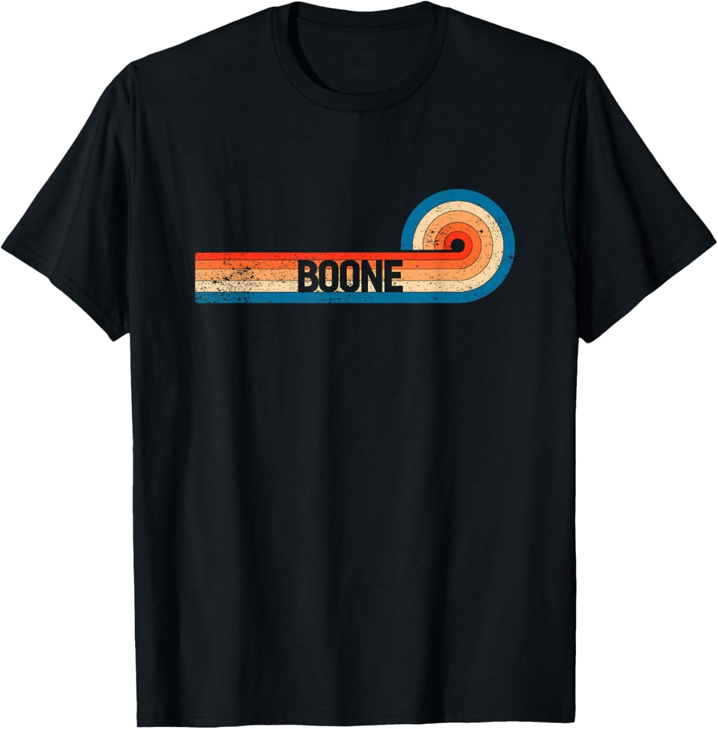 Retro BOONE Shirt Vintage City BOONE T-Shirt - T-Shirt | Black