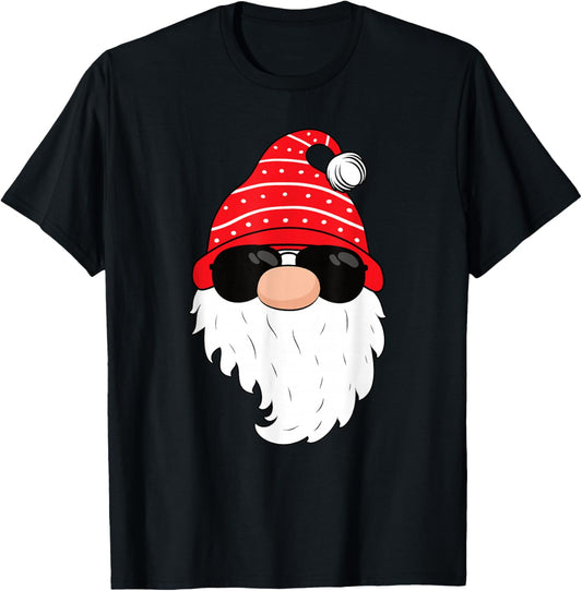 Cool Santa Claus Sunglasses Xmas Funny Christmas Men Boys T-Shirt - T-Shirt | Black