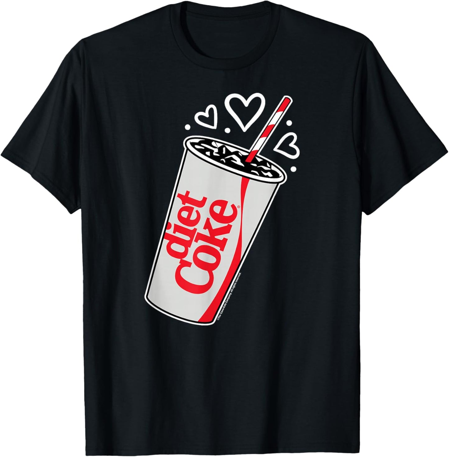 Coca-Cola - Diet Coke Heart Bubbles T-Shirt - T-Shirt | Black