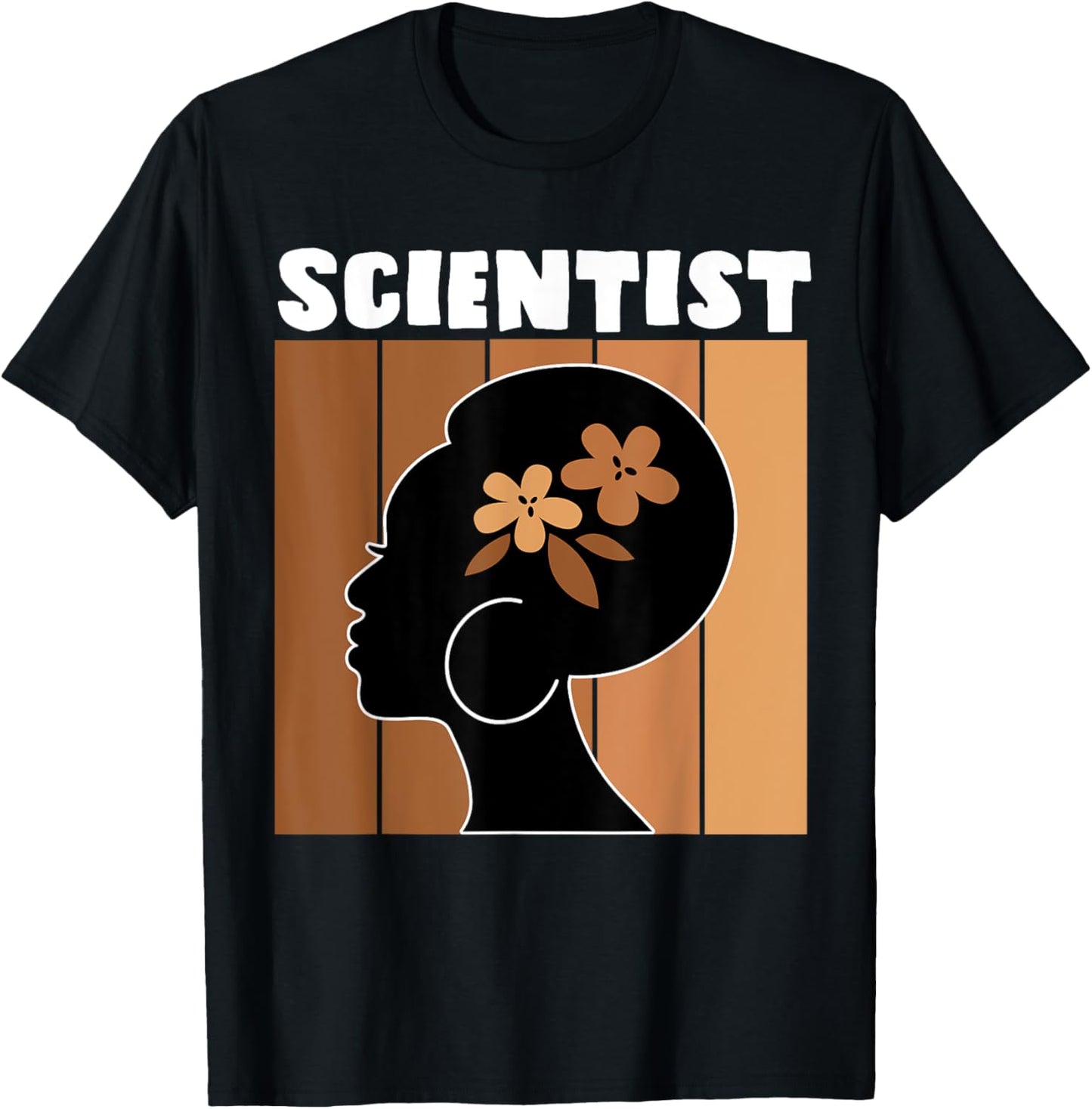 Black Scientists Melanin Women Girl Apparel American African T-Shirt - T-Shirt | Black