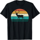 Funny Retro Deer Cool Sunset Gift T-Shirt - T-Shirt | Black