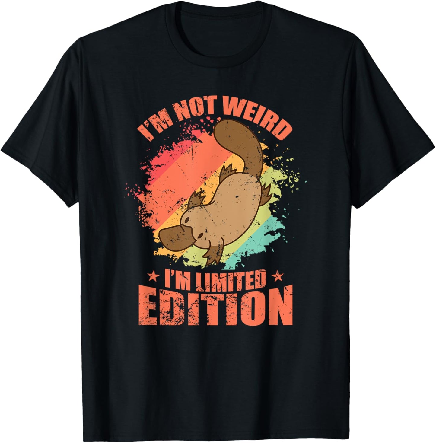 I'm not Weird I'm Limited Edition Platypus T-Shirt - T-Shirt | Black