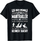 Mantrailing Leg dich niemals mit einem Mantrailer an T-Shirt - T-Shirt | Black